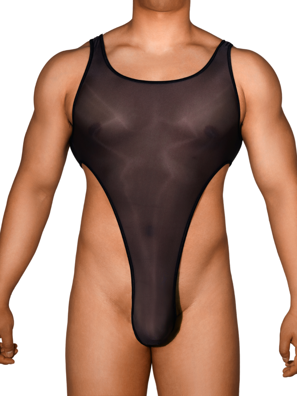 Kaei&Shi Mens Sexy Lingerie, Glossy Sheer Bodysuit, High Cut Thong Und Kaei&Shi Mens Sexy Lingerie, Glossy Sheer Bodysuit, High Cut Thong Und