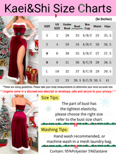 Load image into Gallery viewer, Kaei&amp;Shi Mrs Claus Santa Velvet Costume(with Belt&amp;Gloves), Xmas High Leg Dress
