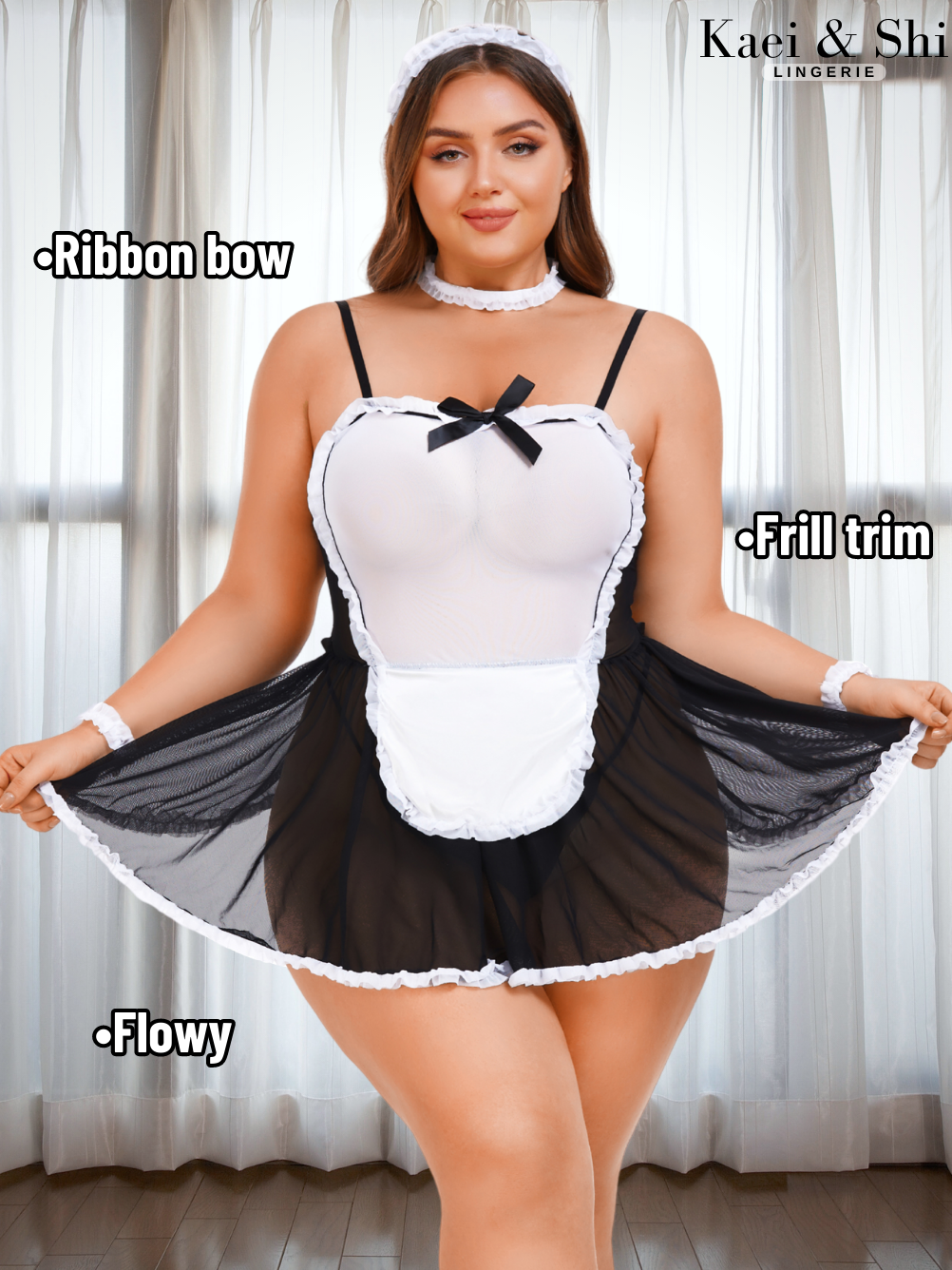 Kaei&Shi Plus Size Halloween Costumes, Sexy Maid Outfit, Cosplay 5 Kaei&Shi Plus Size Halloween Costumes, Sexy Maid Outfit, Cosplay 5