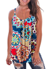 Load image into Gallery viewer, Kaei&amp;Shi Print Long Vest,Flowy Tank Top for Women
