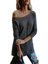 Load image into Gallery viewer, Kaei&amp;Shi Side Silt One Shoulder,Off Shoulder Tops for Women
