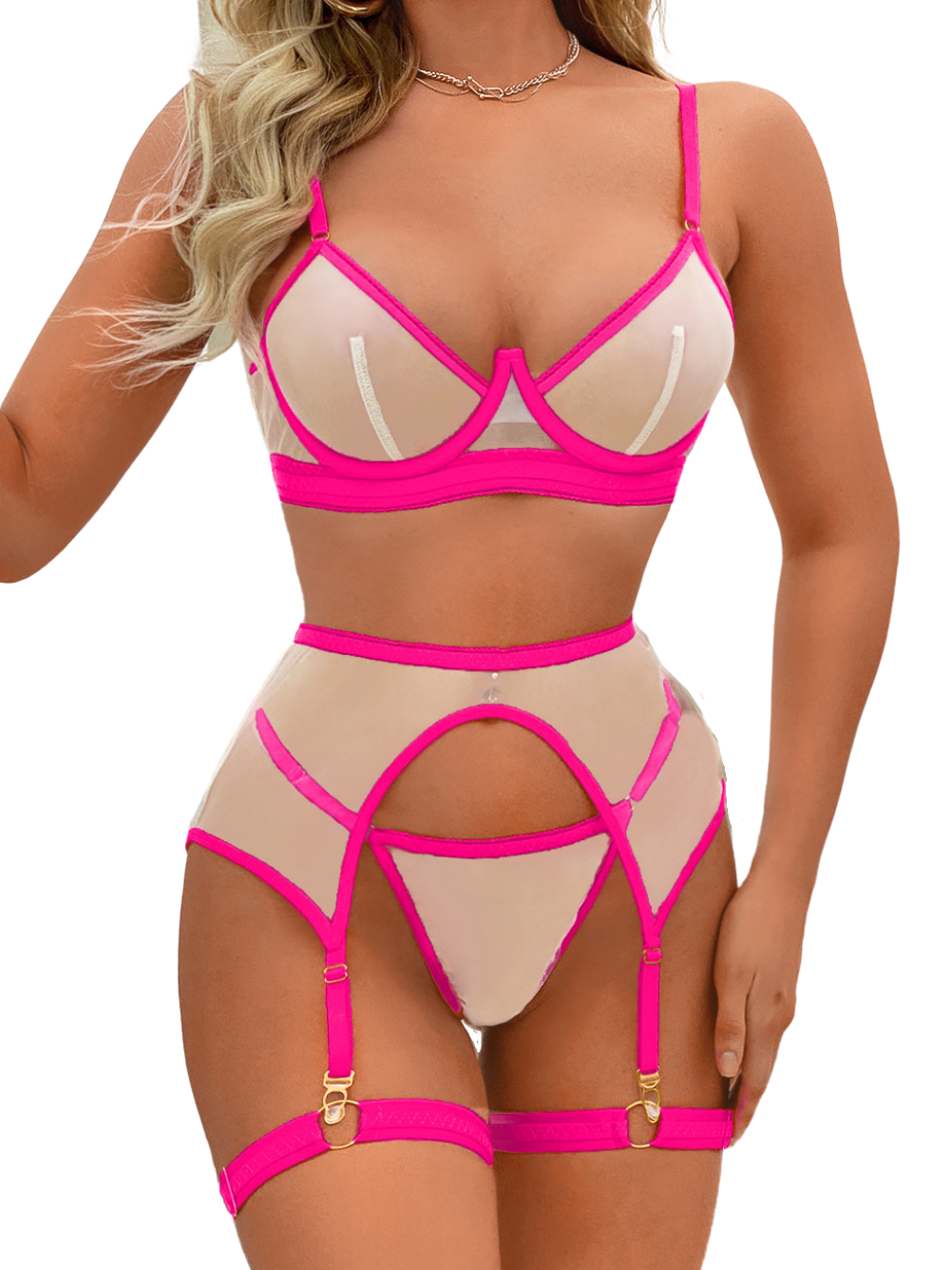 Kaei&Shi Garter Belt Lingerie, V-wire, High Waisted, G-string, Thigh S Kaei&Shi Garter Belt Lingerie, V-wire, High Waisted, G-string, Thigh S