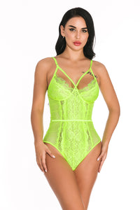 See Through Lingerie,V-Neck Lace Babydoll