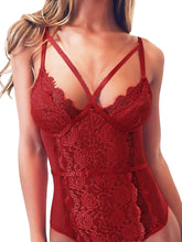 Load image into Gallery viewer, See Through Lingerie,V-Neck Lace Babydoll
