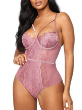 Load image into Gallery viewer, See Through Lingerie,V-Neck Lace Babydoll
