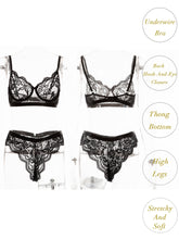 Load image into Gallery viewer, Kaei&amp;Shi Sexy Lingerie for Women,Two Piece Lace Lingerie Set
