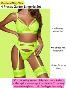 Kaei&Shi Garter Lingerie For Women,Sexy Lace Lingerie,Sheer Matching 4 Kaei&Shi Garter Lingerie For Women,Sexy Lace Lingerie,Sheer Matching 4