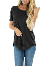 Load image into Gallery viewer, Kaei&amp;Shi High Low Hem Longline T Shirt Women
