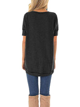 Load image into Gallery viewer, Kaei&amp;Shi High Low Hem Longline T Shirt Women
