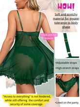 Load image into Gallery viewer, Kaei&amp;Shi Maternity Long Dress, Wireless Lace Bra, Mid-Rise Panty, 2Pc Babydoll
