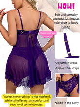 Load image into Gallery viewer, Kaei&amp;Shi Maternity Long Dress, Wireless Lace Bra, Mid-Rise Panty, 2Pc Babydoll
