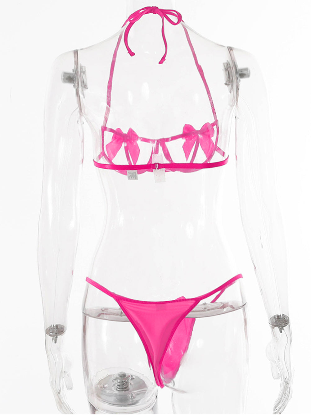 Kaei&Shi Bow Lingerie,Gift Present Halter Cutout Sexy Two Piece Linger Kaei&Shi Bow Lingerie,Gift Present Halter Cutout Sexy Two Piece Linger