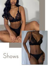 Load image into Gallery viewer, Kaei&amp;Shi Sexy Bra and Panty Sets,Eyelash Lace Mesh Sheer Lingerie Two Piece Lingerie Set
