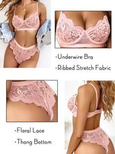 Load image into Gallery viewer, Kaei&amp;Shi Sexy Lingerie for Women,Two Piece Lace Lingerie Set
