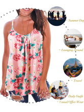 Load image into Gallery viewer, Kaei&amp;Shi Print Long Vest,Flowy Tank Top for Women
