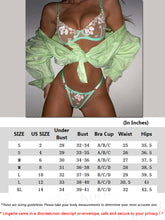 Load image into Gallery viewer, Kaei&amp;Shi Garter Lingerie for Women,Underwire Embroidered Sexy Lingerie,Ruffle 3 Piece Lingerie Set
