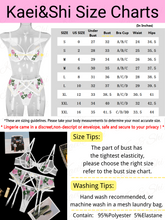 Load image into Gallery viewer, Kaei&amp;Shi Embroidered Lingerie for Women,3 Piece Sexy Lingerie Garter Set
