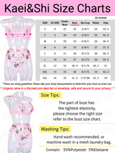 Load image into Gallery viewer, Kaei&amp;Shi Embroidered Lingerie for Women,3 Piece Sexy Lingerie Garter Set
