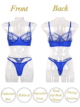 Load image into Gallery viewer, Kaei&amp;Shi Sexy Lingerie for Women,Ruffle 2 Piece Lace Lingerie Set
