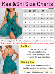 Kaei&Shi Maternity Long Dress, Wireless Lace Bra, Mid-Rise Panty, 2Pc Babydoll