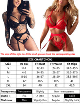 Load image into Gallery viewer, Kaei&amp;Shi Sexy Lingerie for Women, Heart Lingerie Set with Garter Belt
