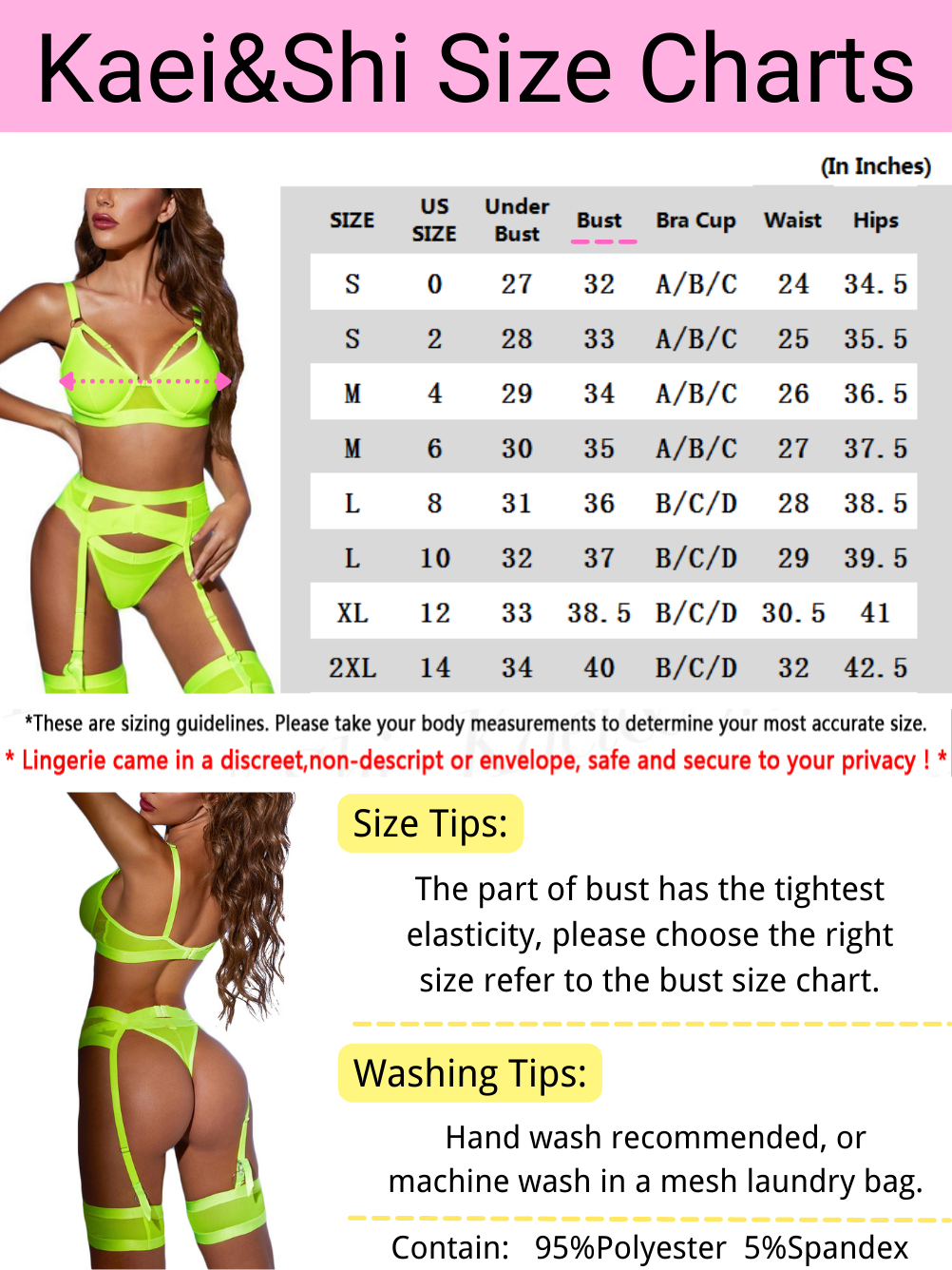  Kaei&Shi Sexy Bra And Panty Sets,Underwire Floral Lace Lingerie  For Women, Sheer Scalloped Neon Matching Two Piece Lingerie Set Petite  Boudoir Neon Green Small: Clothing, Shoes & Jewelry