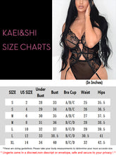 Load image into Gallery viewer, Kaei&amp;Shi Floral Embroidered Mesh,Underwire,Removable Garter,Thigh Straps,Backless Bodysuit
