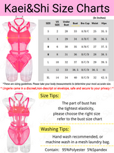 Load image into Gallery viewer, Kaei&amp;Shi Fishnet Bodysuit,Choker Strappy,Cutout Waist,Teddy Lingerie for Women
