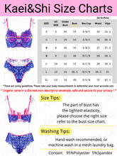 Load image into Gallery viewer, Kaei&amp;Shi Garter Lingerie For Women,Sexy Lace Lingerie,Sheer Matching 4 Piece Lingerie Set
